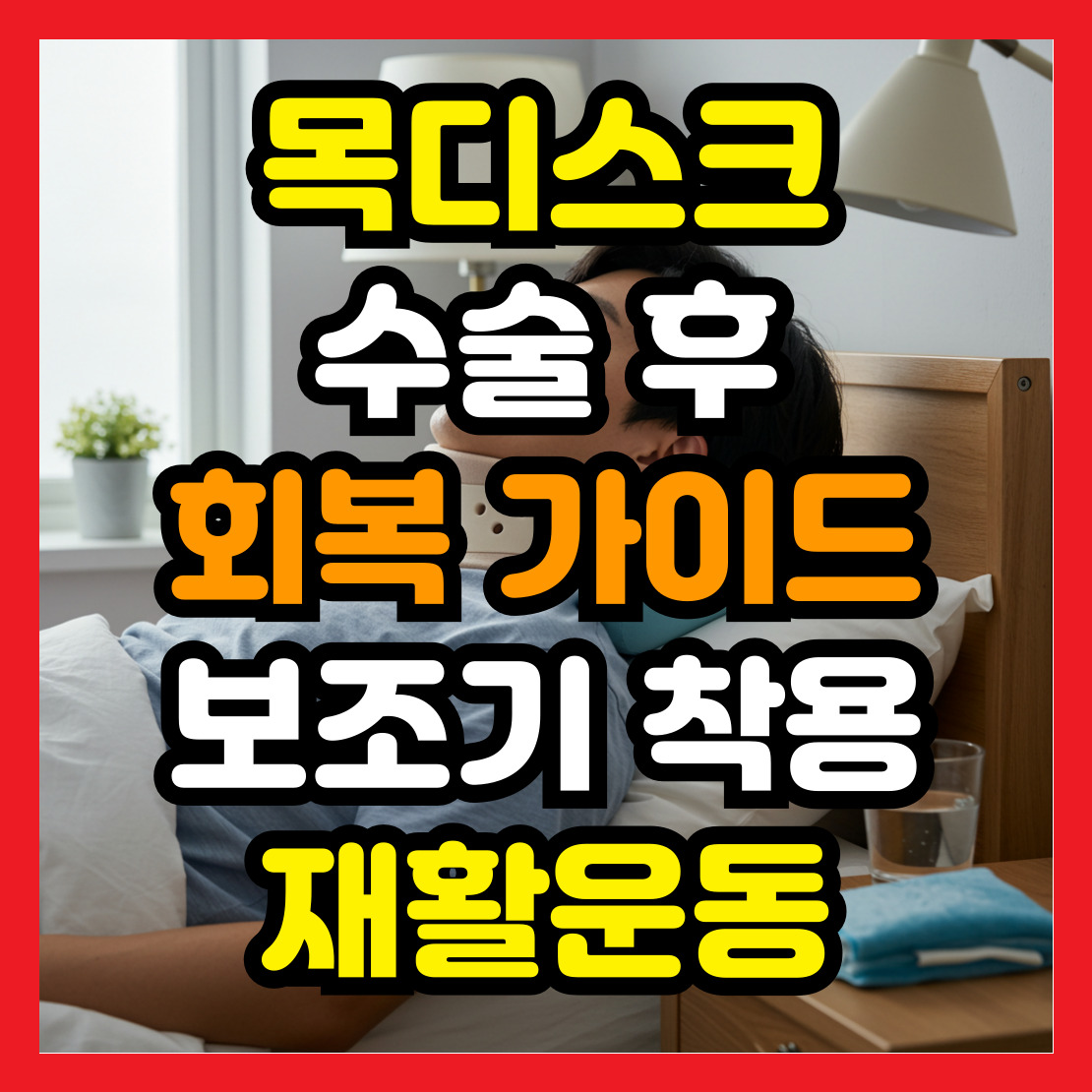 목디스크-수술-후-회복-가이드